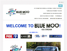 Tablet Screenshot of bluemooicecream.com
